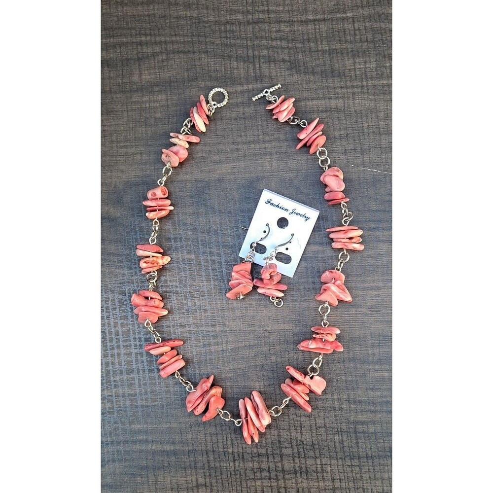 Coral Jewelry Set